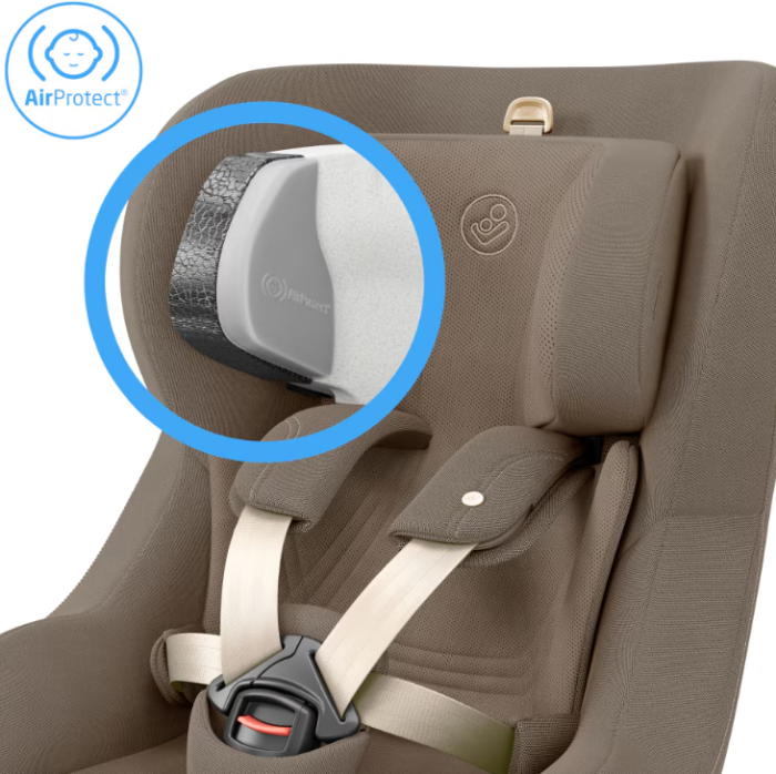 Preview: Maxi-Cosi Pearl Slide Pro Authentic Truffle mit G-CELL Seitenaufprallschutz